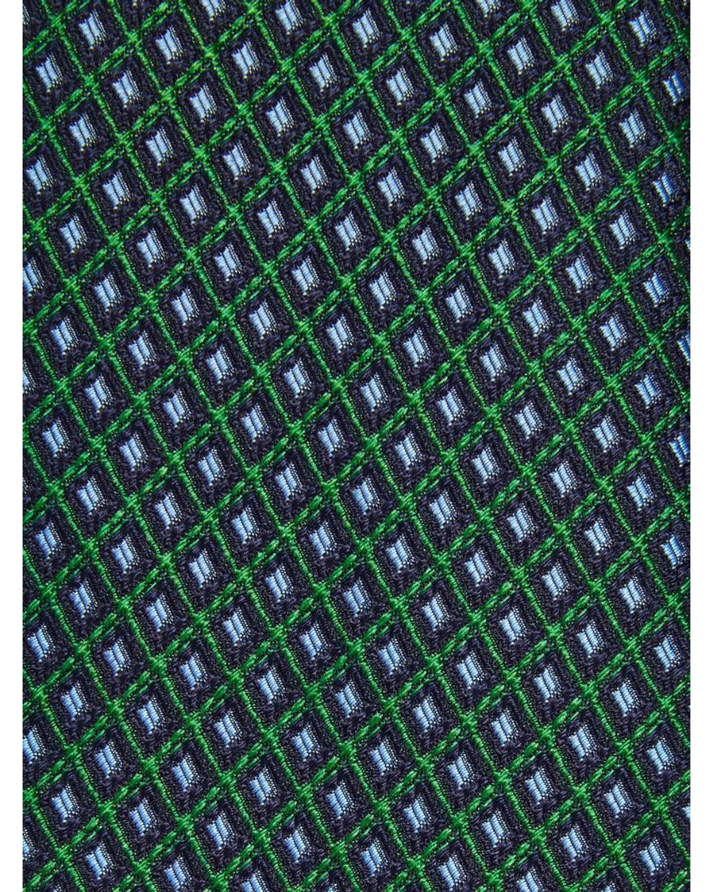 Ferragamo Green Jacquard Tie for men