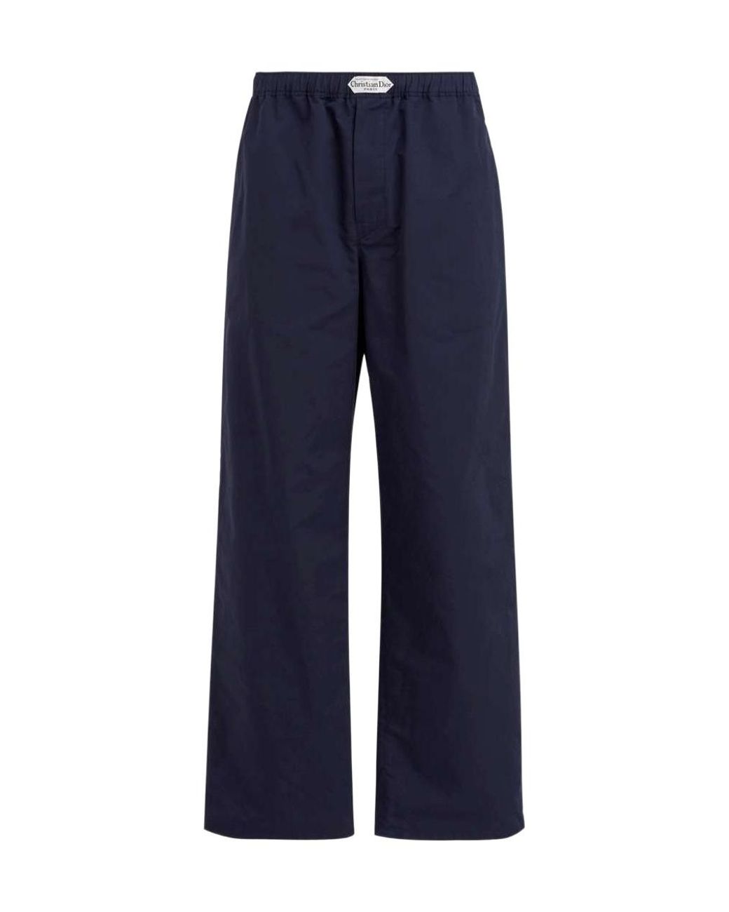 Dior Blue Elastic Waist Casual Pants for men