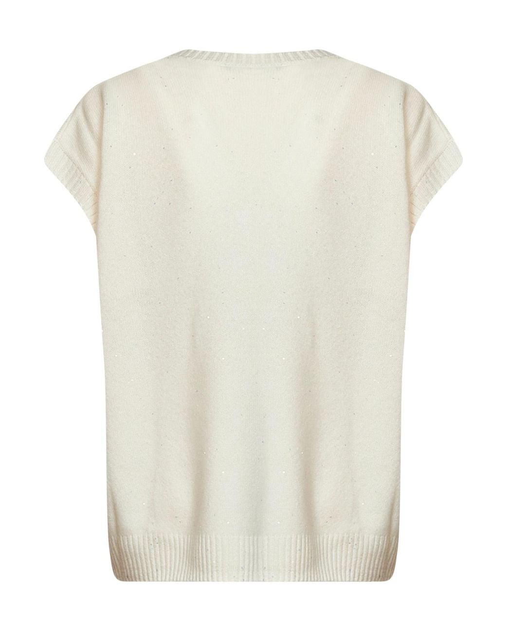 Kaos White V-Neck Sweater