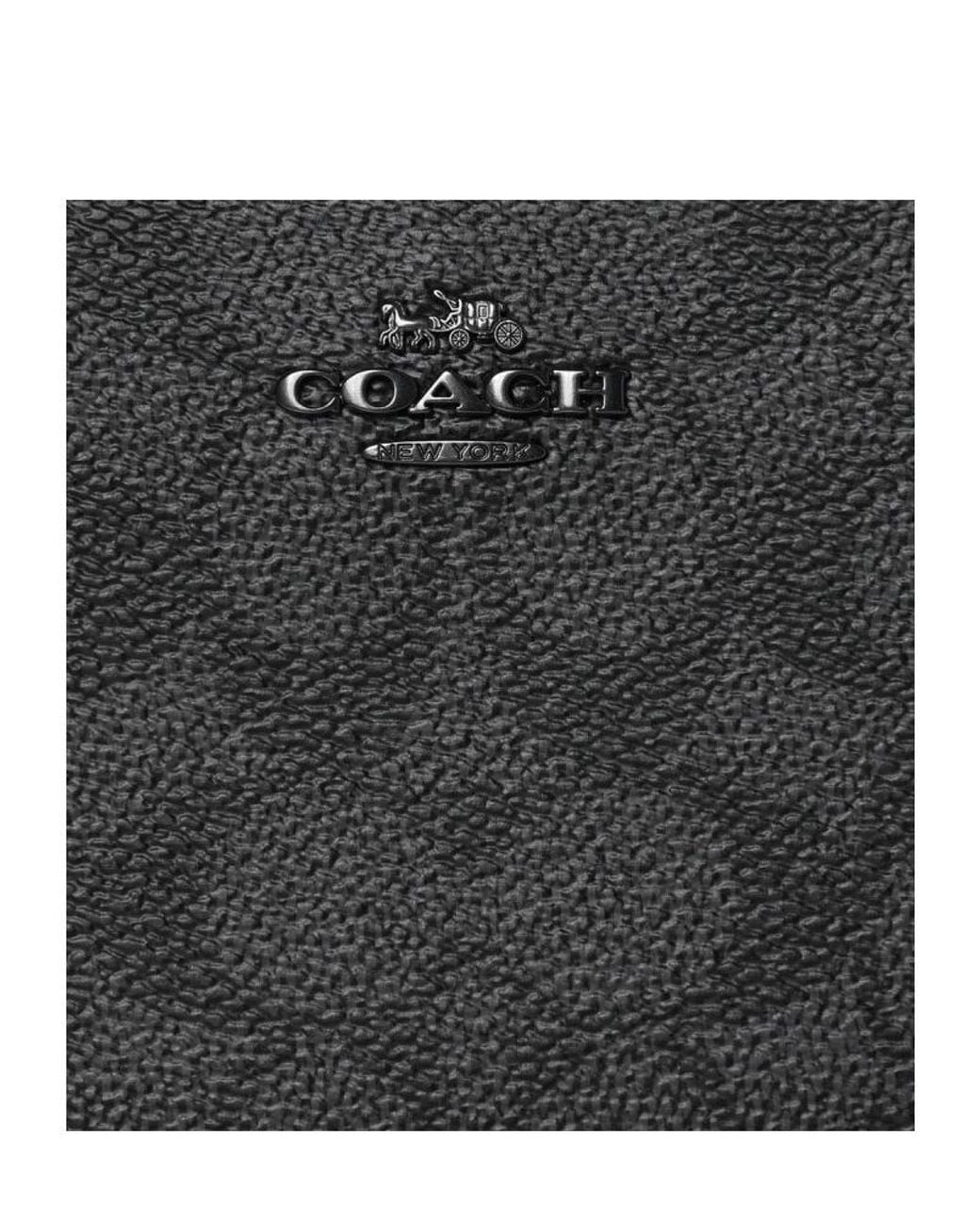 COACH Black Long Zip-Around Wallet