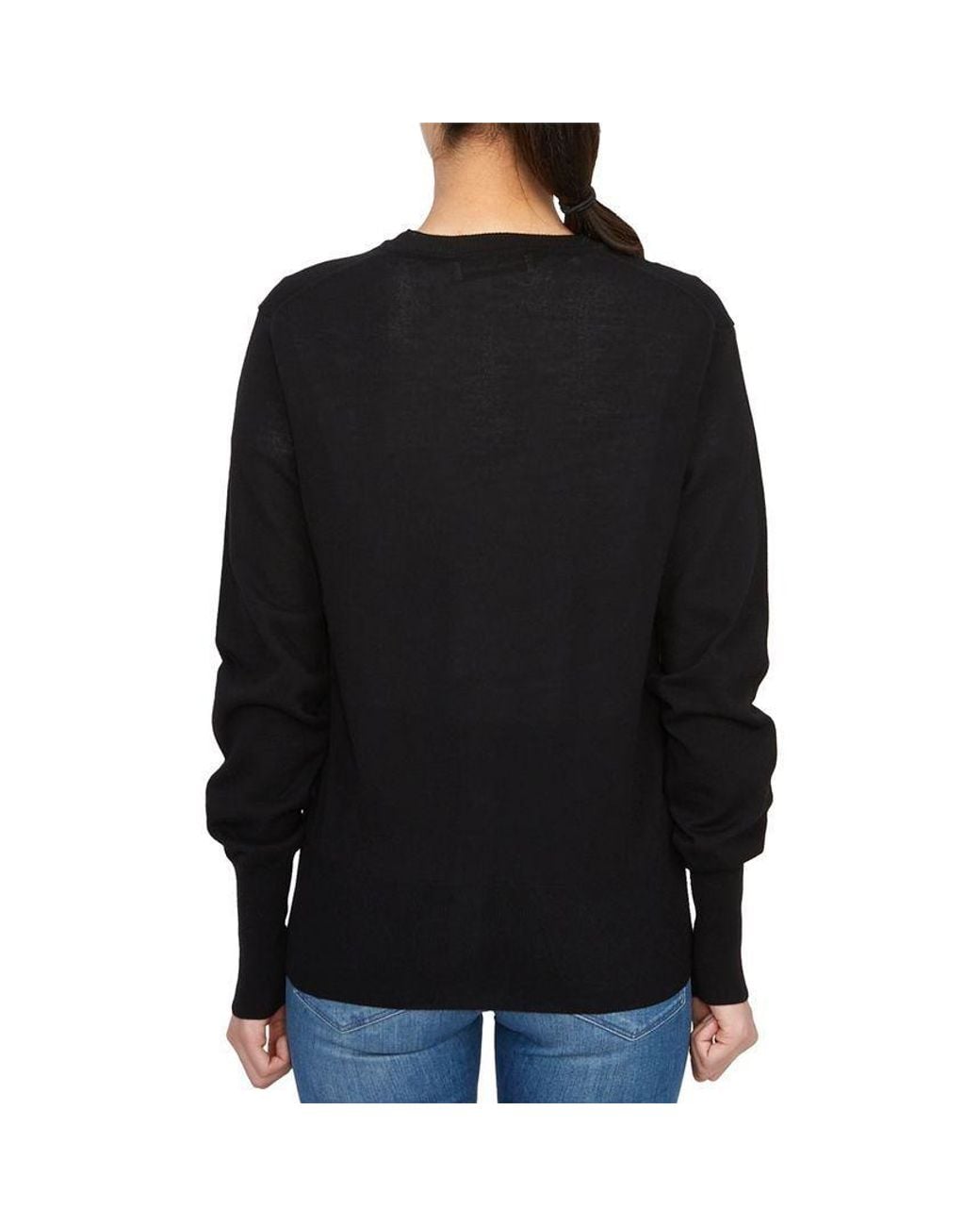 Vivienne Westwood Black Logo Embroidered Buttoned Cardigan