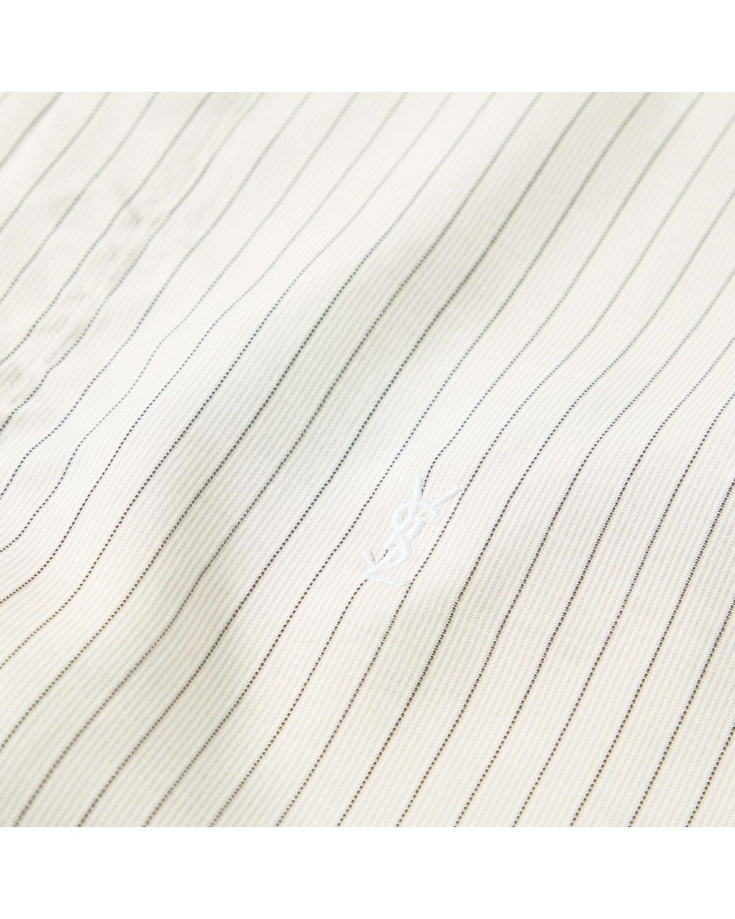 Saint Laurent White Long Sleeve Patterned Shirt for men
