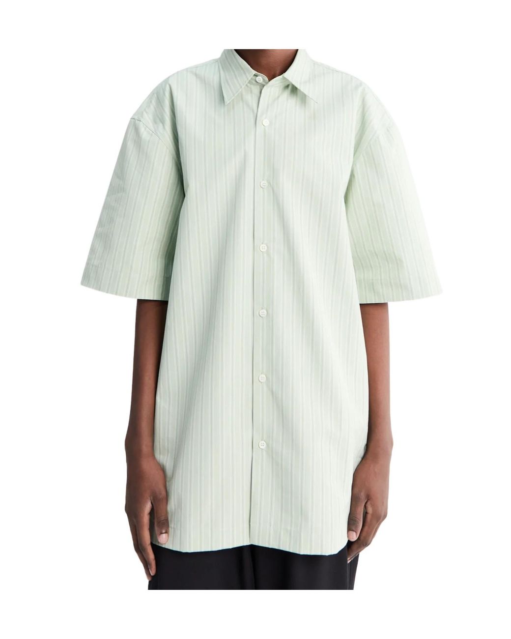 Dries Van Noten Multicolor Short-Sleeved Striped Shirt for men