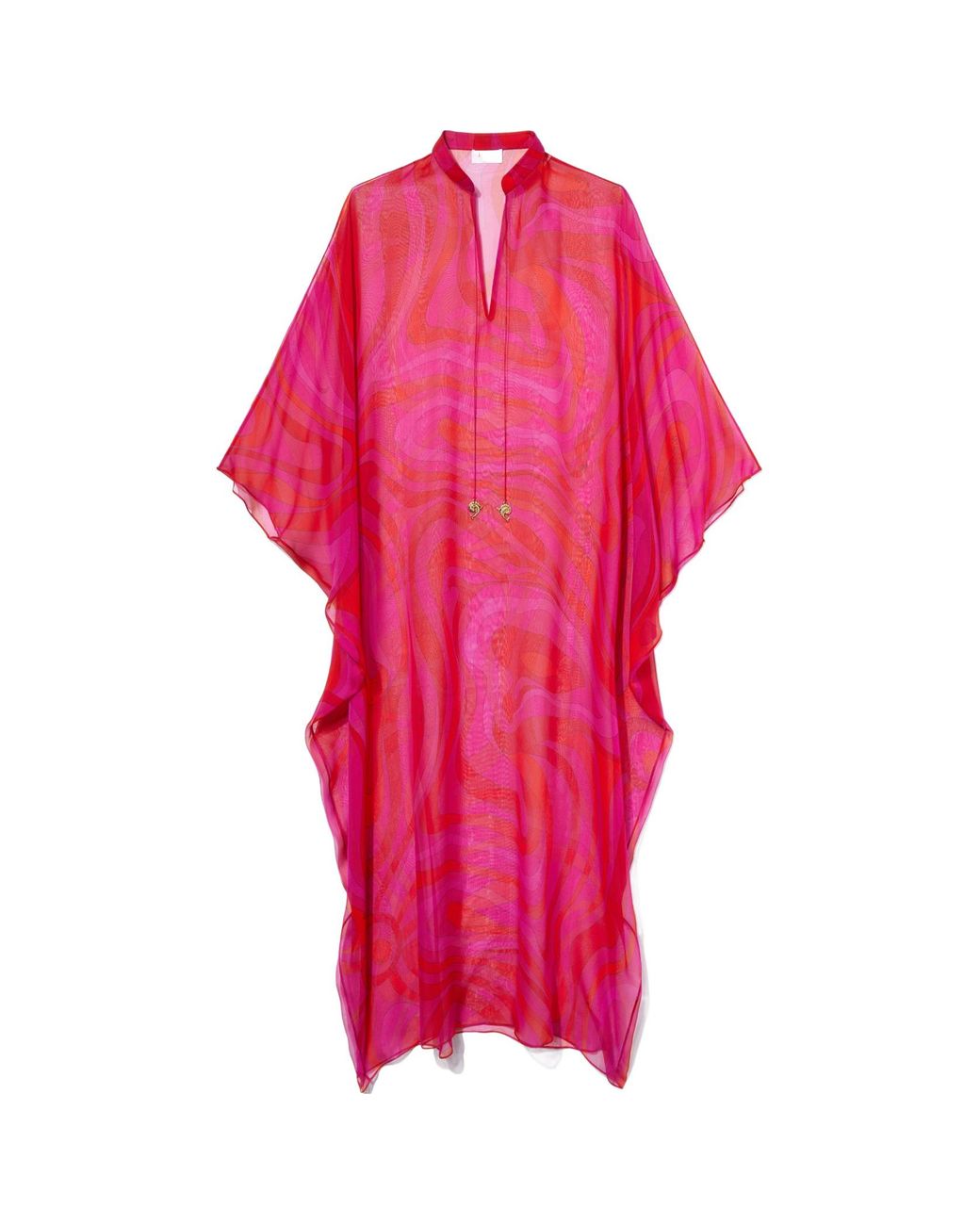 Emilio Pucci Pink Marmo-Print Kaftan