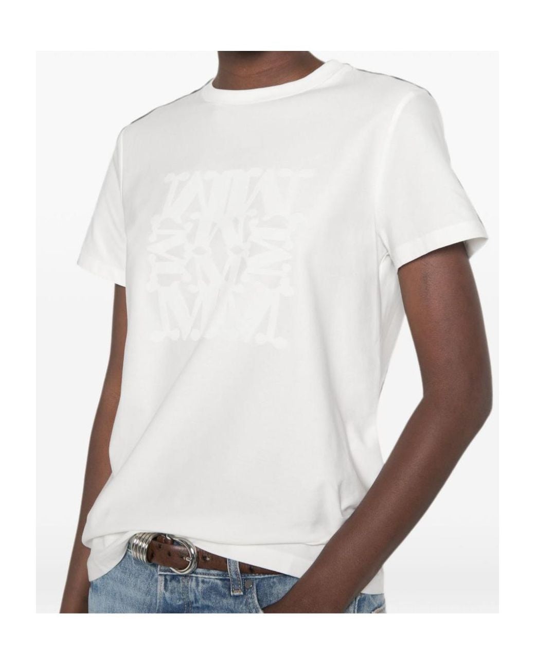 Max Mara White Crewneck T-Shirt