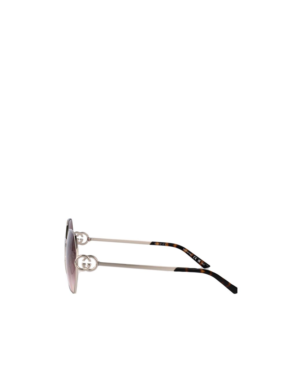 Gucci Pink Eyewear Irregular Frame Sunglasses