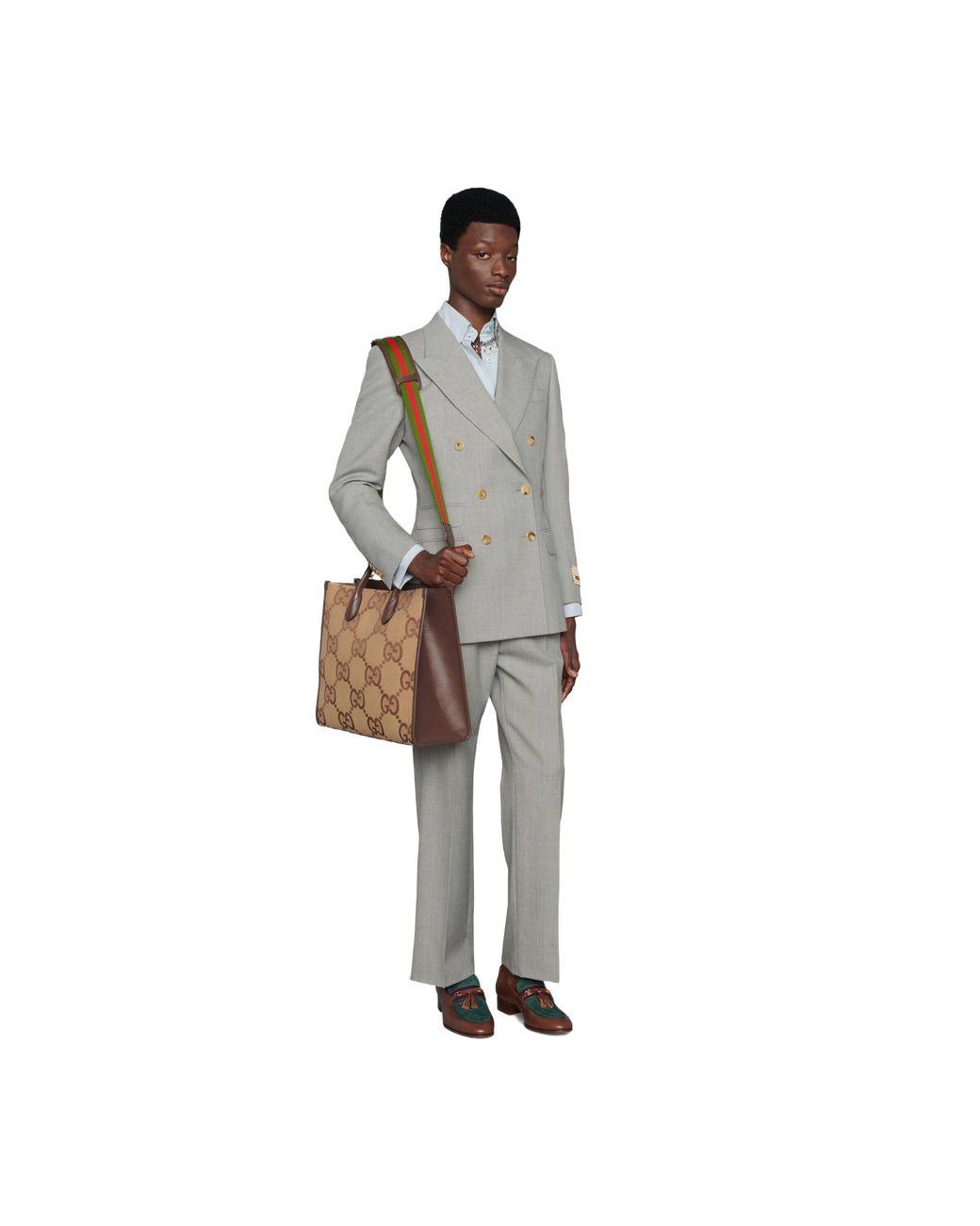 Gucci Brown Jumbo Gg Tote Bag for men