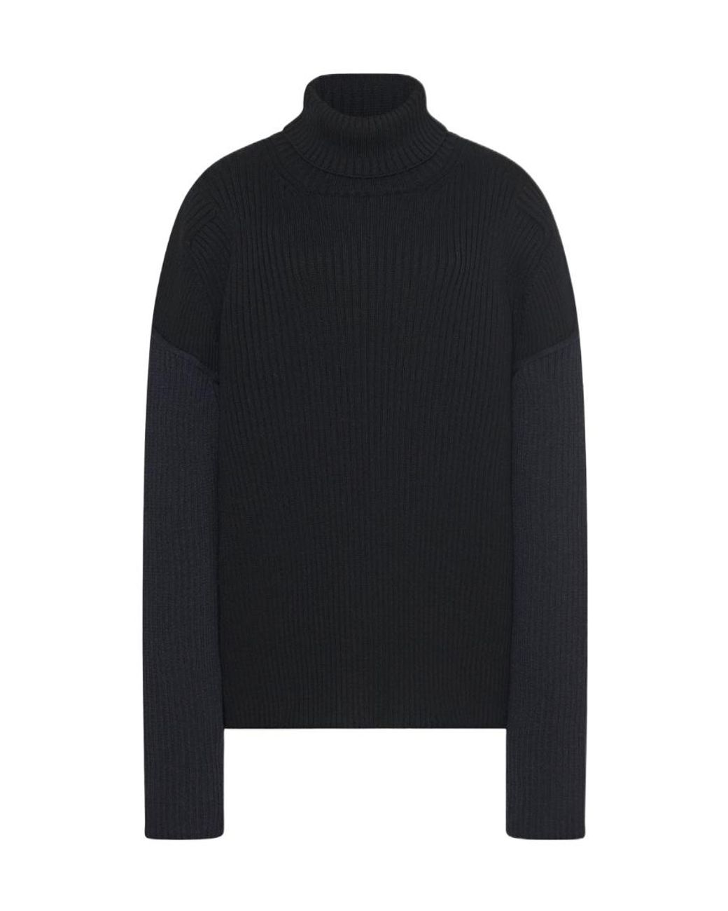 The Row Black Dua Cashmere Sweater