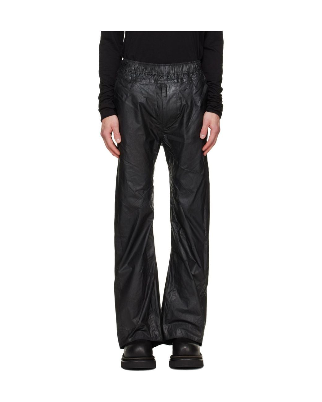 Julius Black Jet Trousers for men