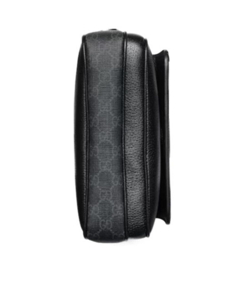 Gucci Black Gg Supreme Small Crossbody Bag, Gg Canvas for men