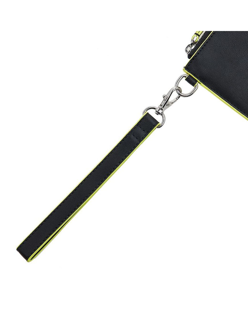 MSGM Black Zippered Clutch