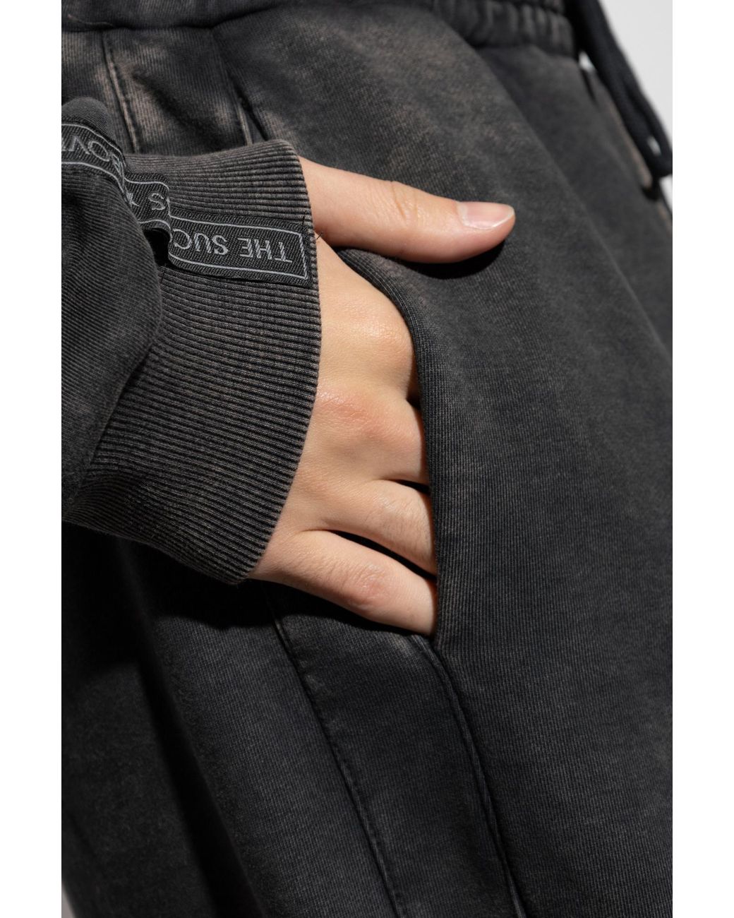 Iceberg Black Drawstring Straight-Leg Sweatpants for men