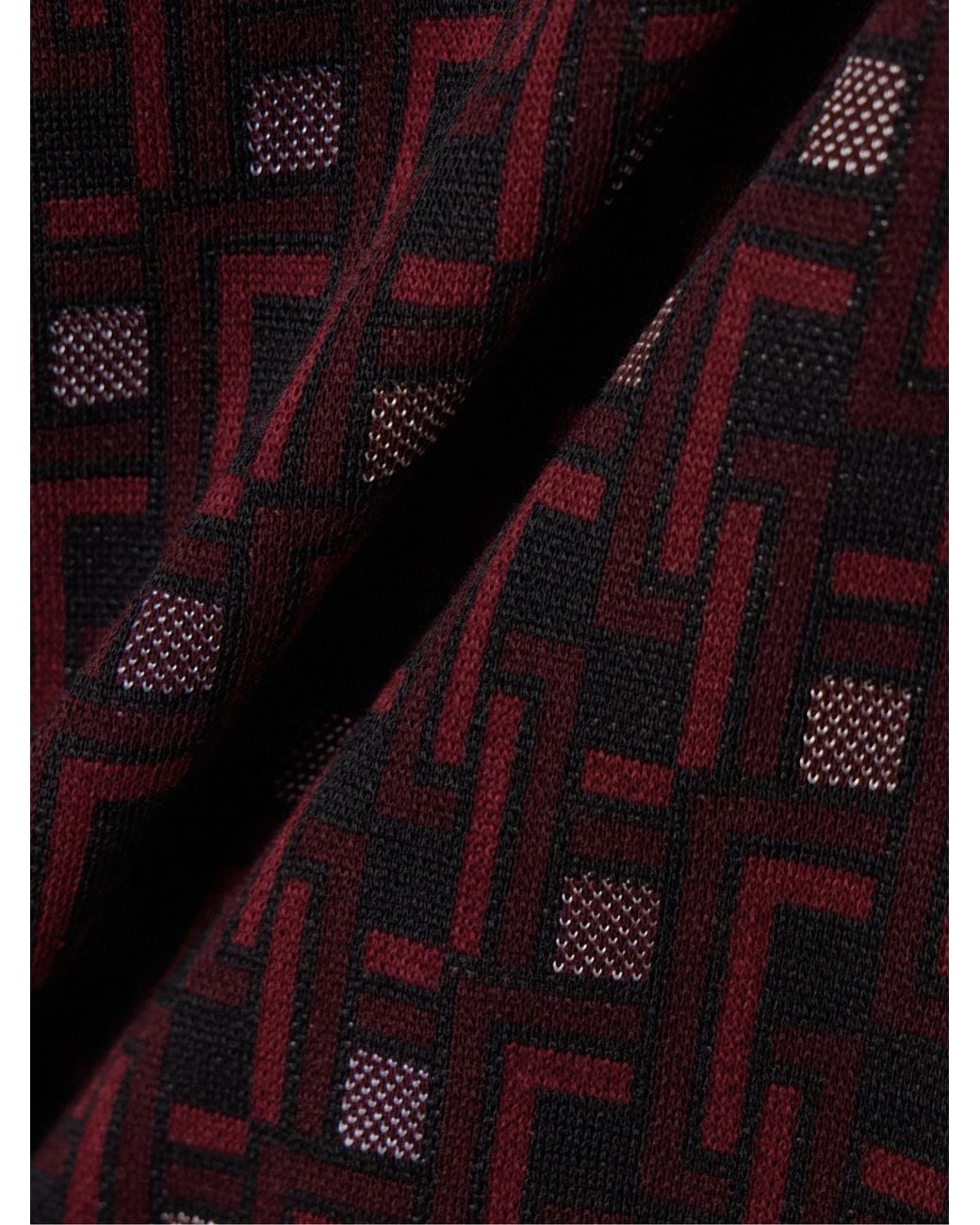 Diane von Furstenberg Red Tavolara Jacquard-Woven Skinny Pants
