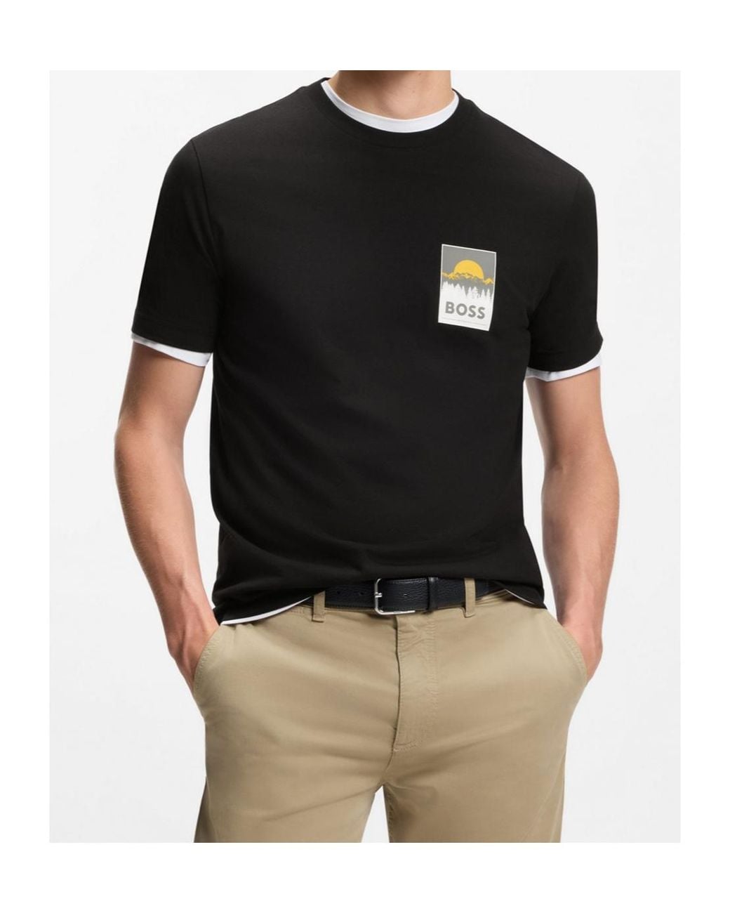 Boss Black Graphic T-Shirt for men