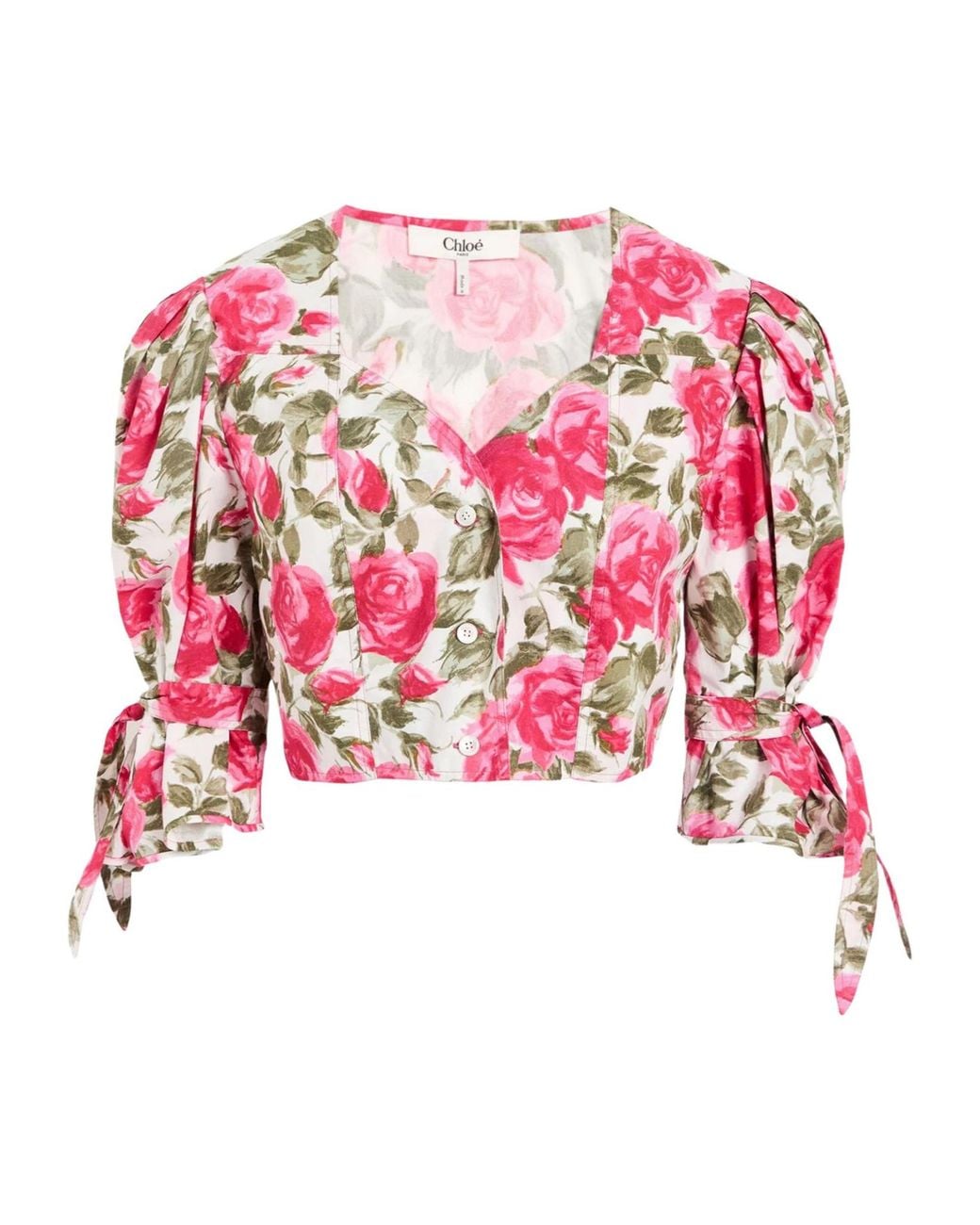 Chloé Pink Floral Shirt