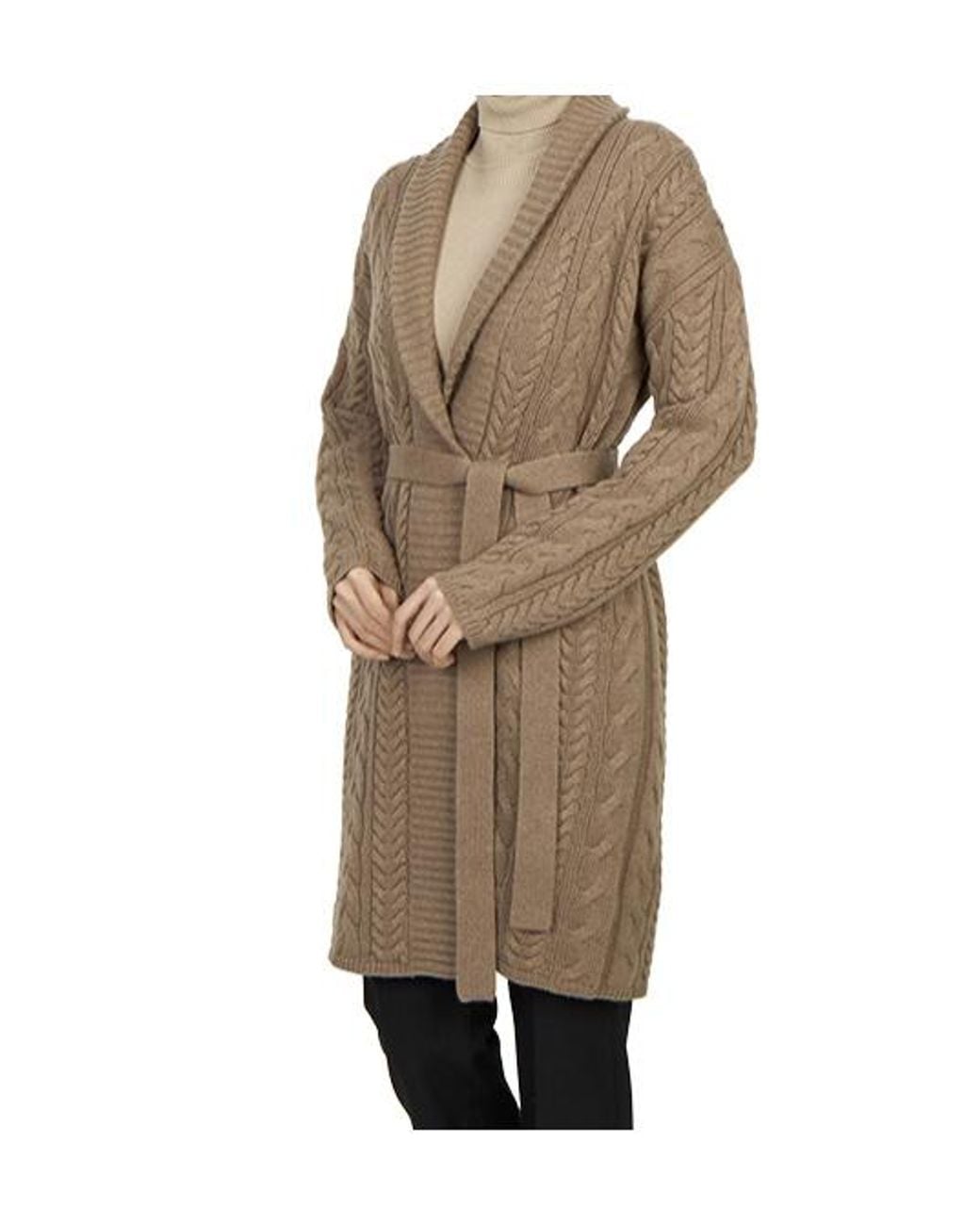 Max Mara Brown Long-Sleeved Cardigan