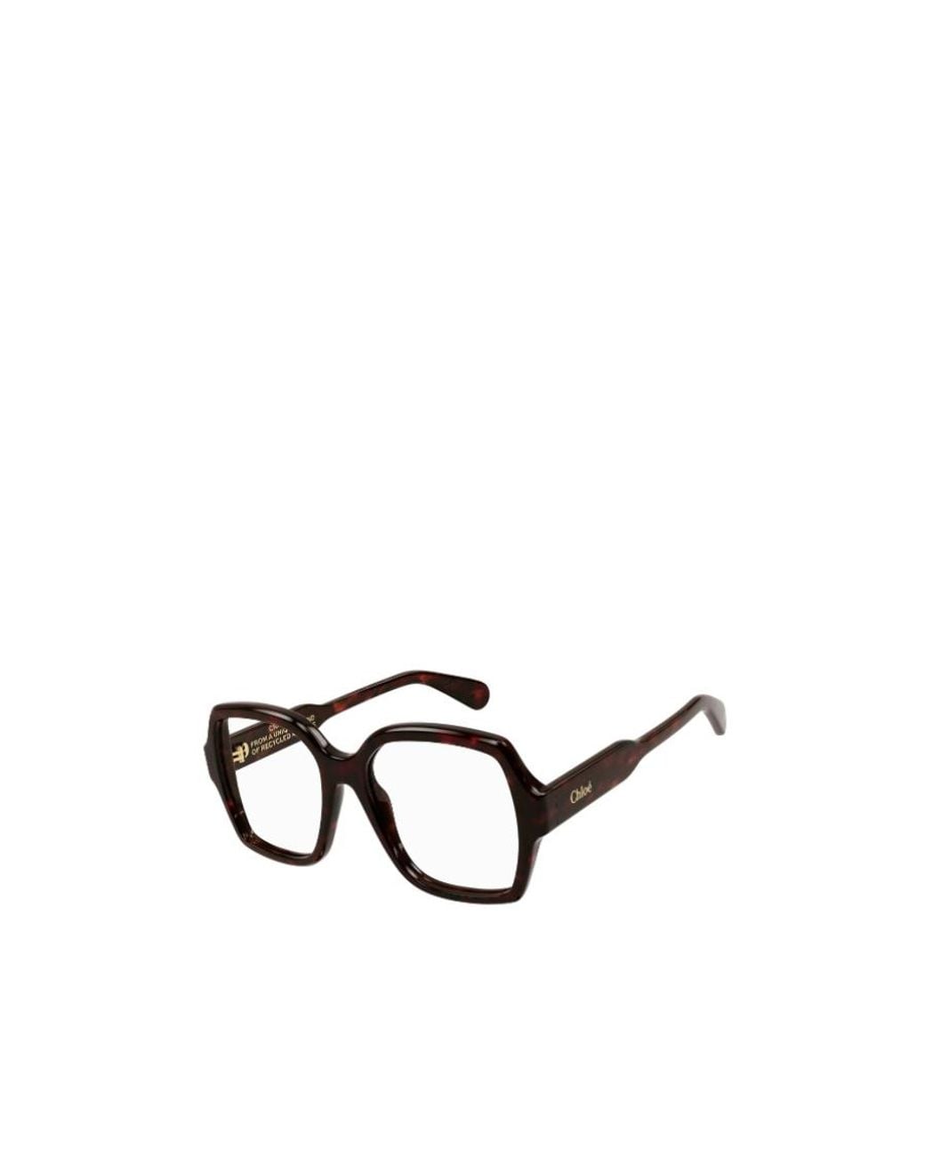 Chloé White Chloé Eyewear Rectangular Frame Glasses