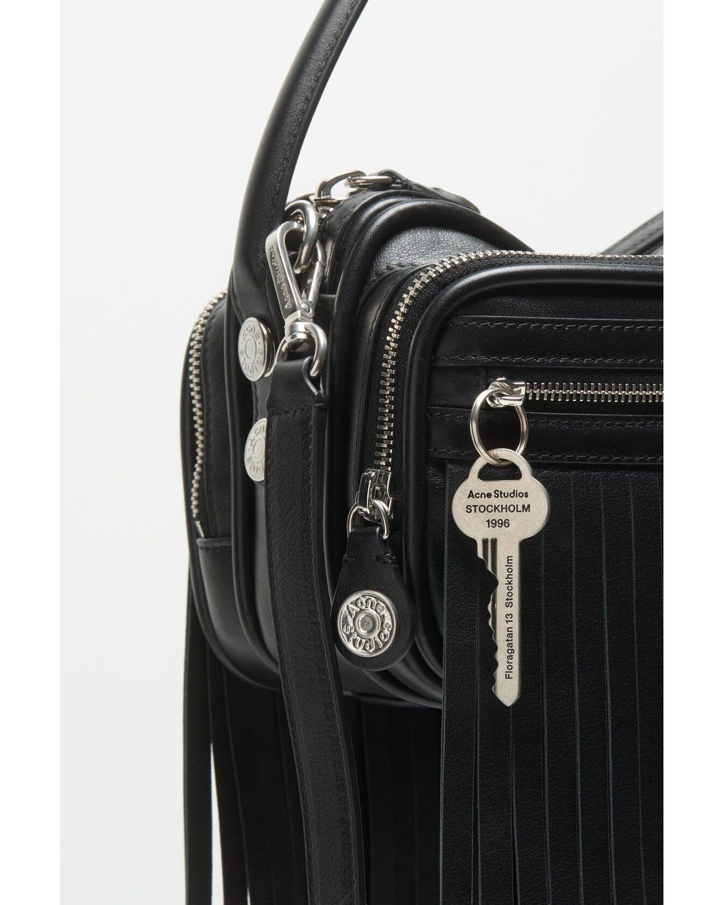 Acne Black Camero Tassel Crossbody Bag