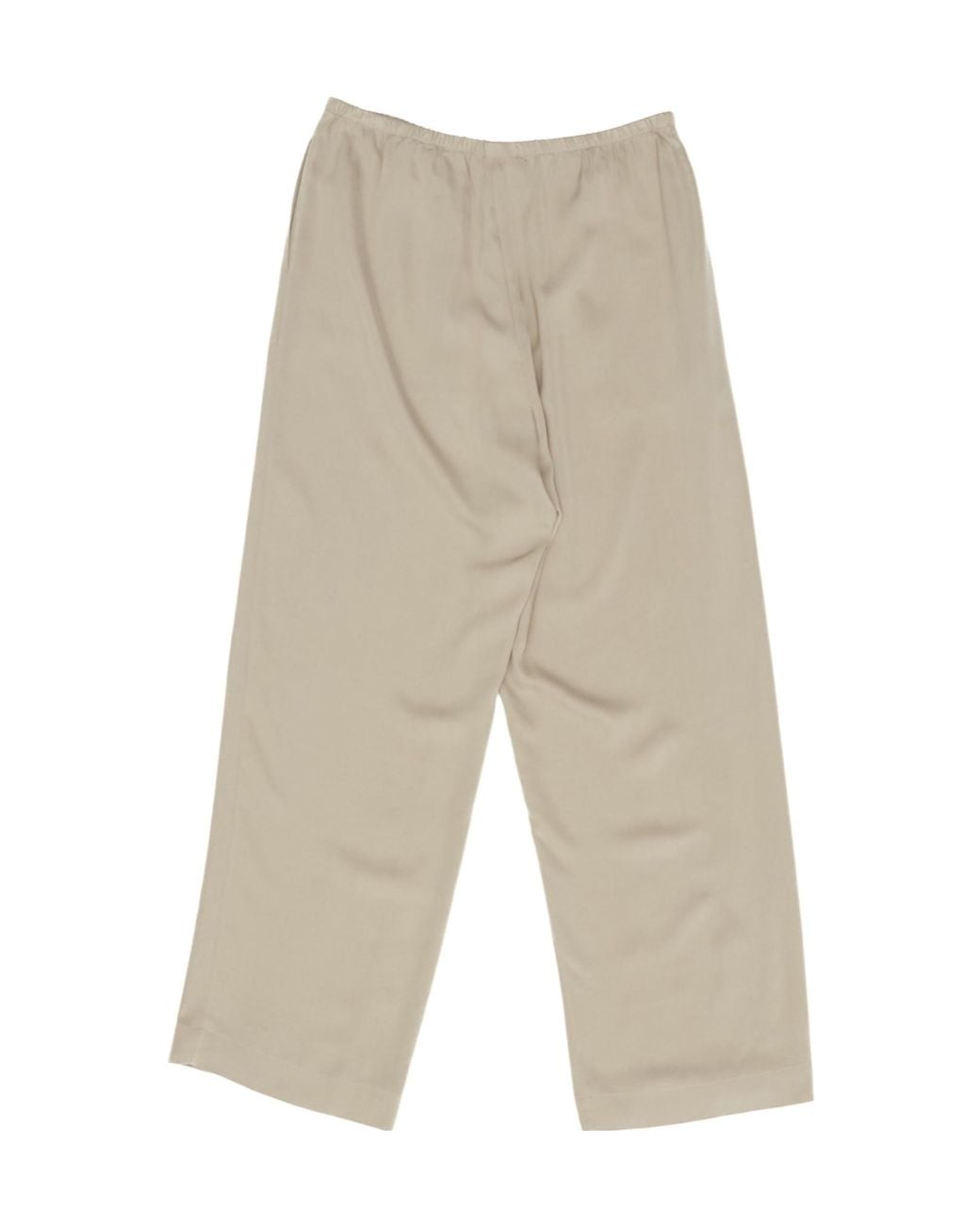 The Row White Elastic Waist Casual Pants