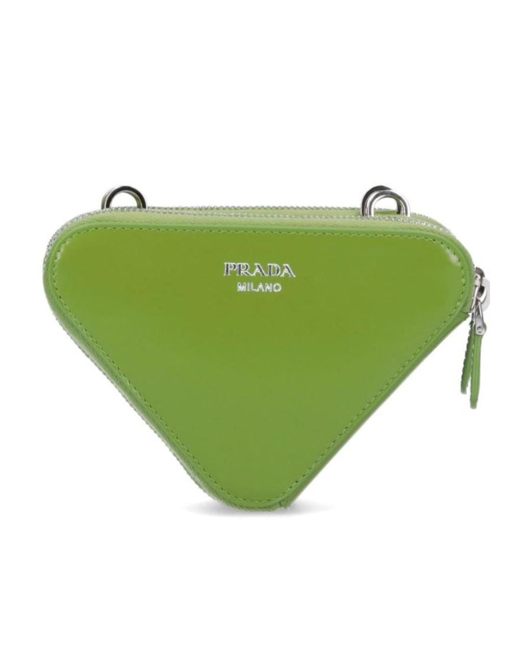 Prada Green Logo-Plaque Mini Bag