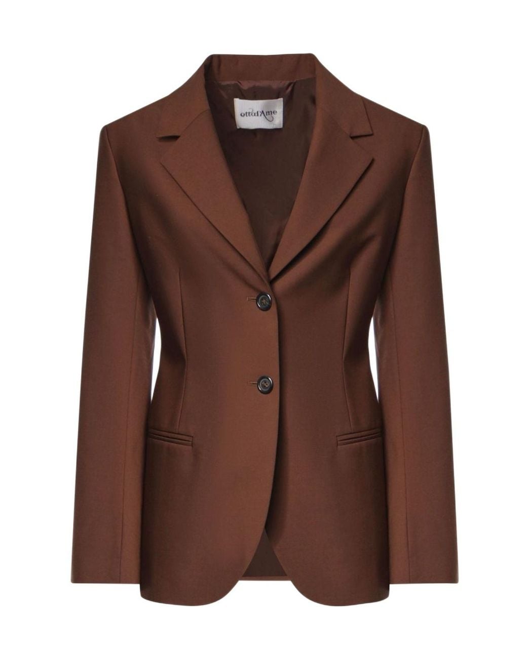 Ottod'Ame Brown Ottod'Ame Single-Breasted Blazer