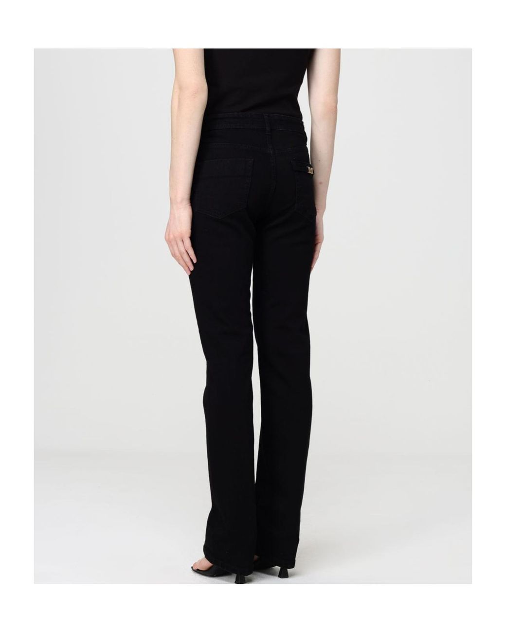 Versace Jeans Black Couture Straight-Leg Jeans