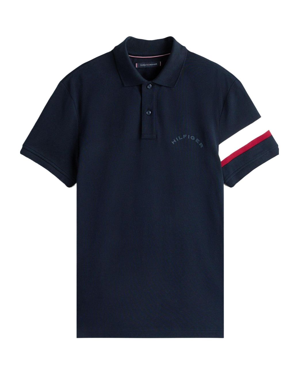 Tommy Hilfiger Blue Logo Short Sleeve Polo Shirt for men