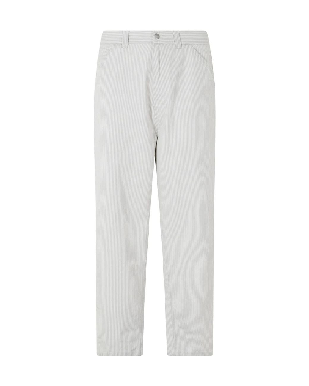 Carhartt Gray Casual Pants With Belt Loops for men