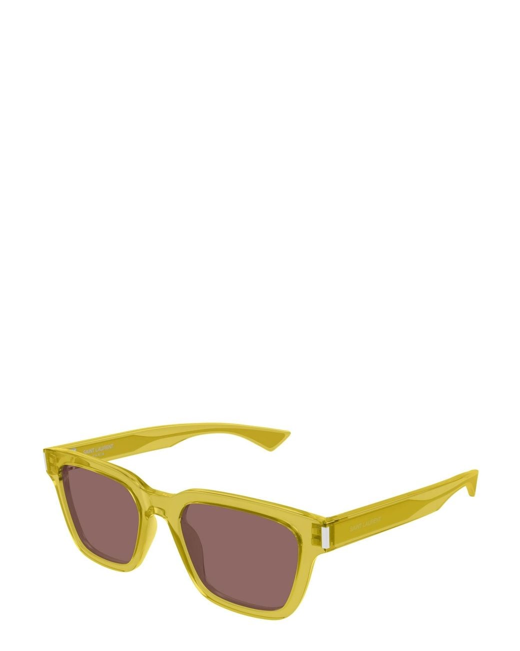 Saint Laurent Yellow Full-Frame Sunglasses for men