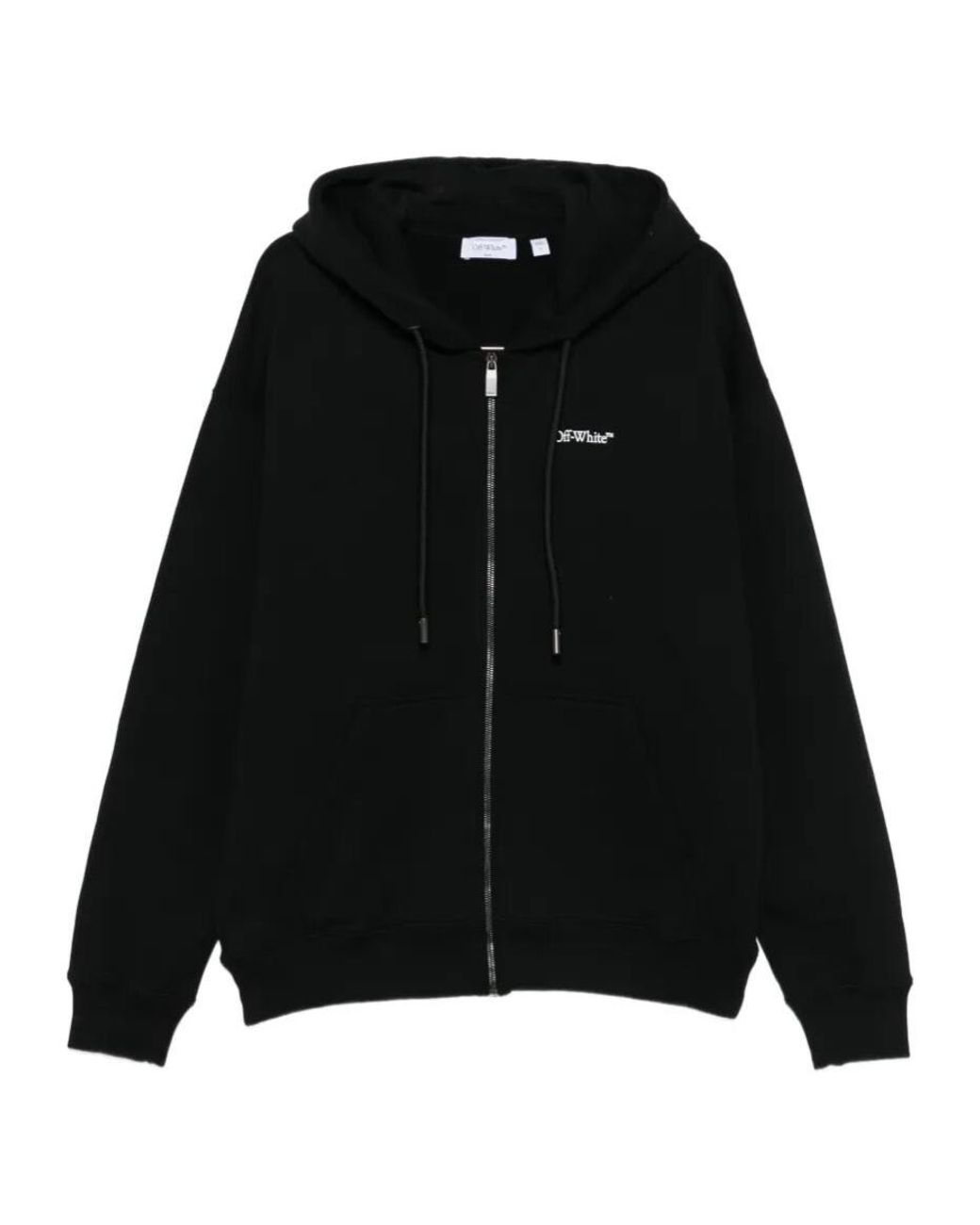 Off-White c/o Virgil Abloh Black Half Arrows Skate Zip Hoodie for men