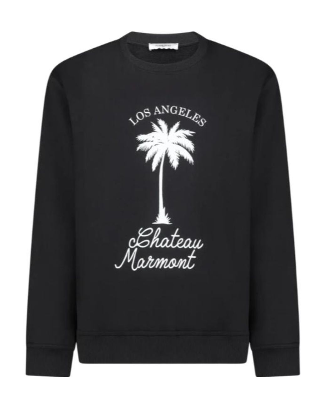 Ih Nom Uh Nit Black Palm-Print Crew-Neck Sweatshirt for men