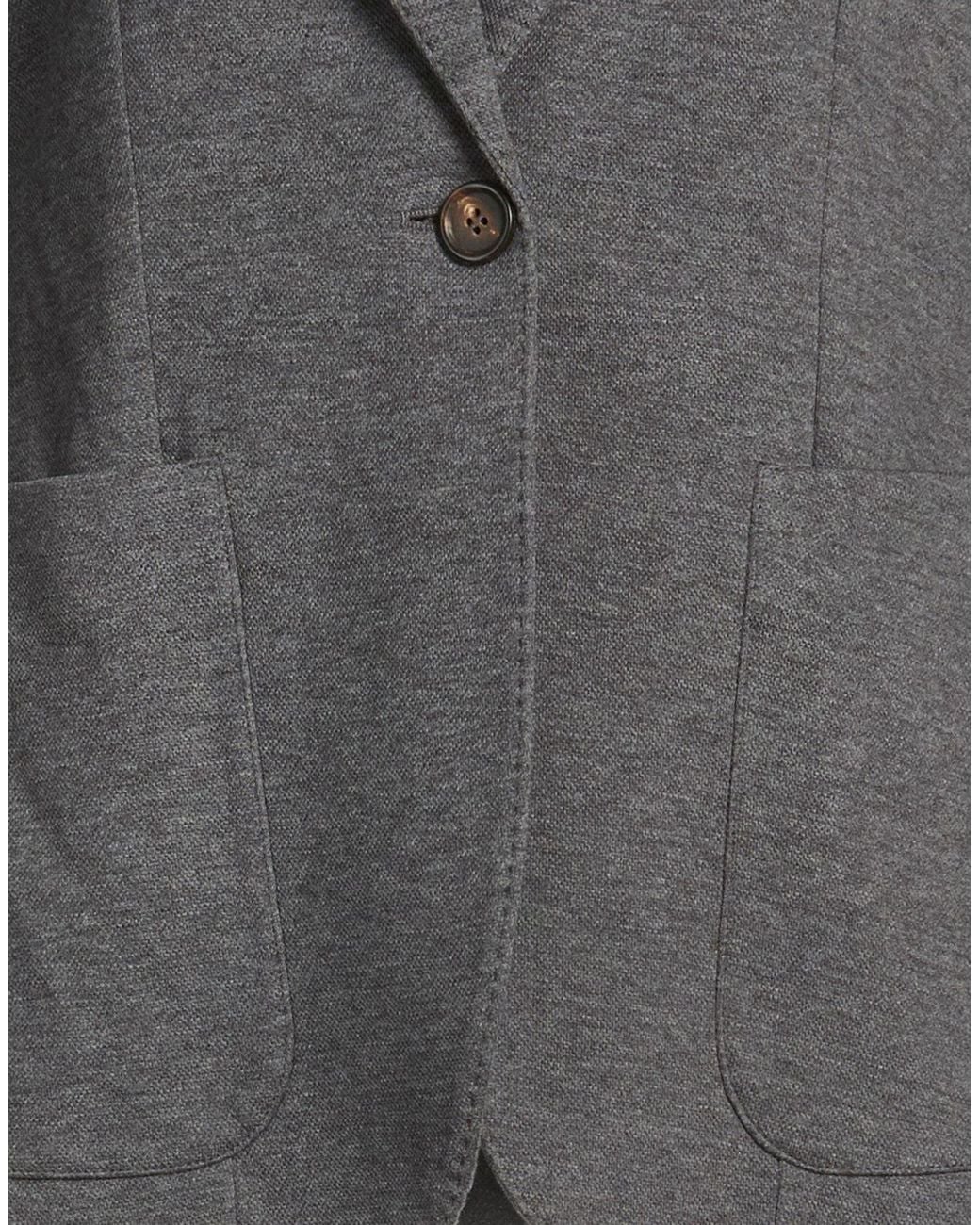 Brunello Cucinelli Black Single-Breasted Blazer