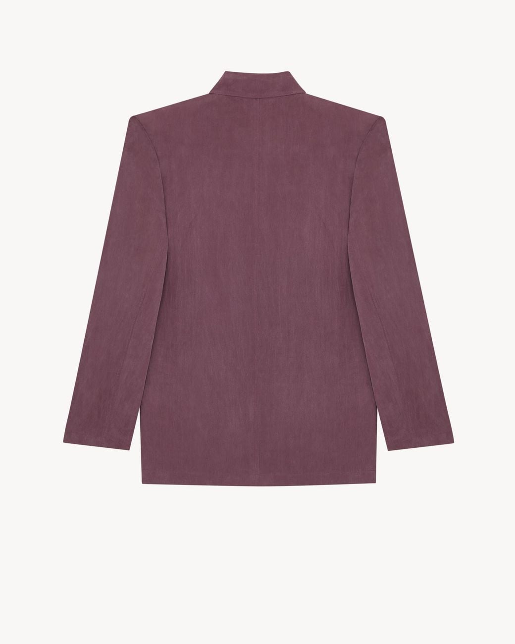 Saint Laurent Purple Double-Breasted Long-Sleeved Jacket