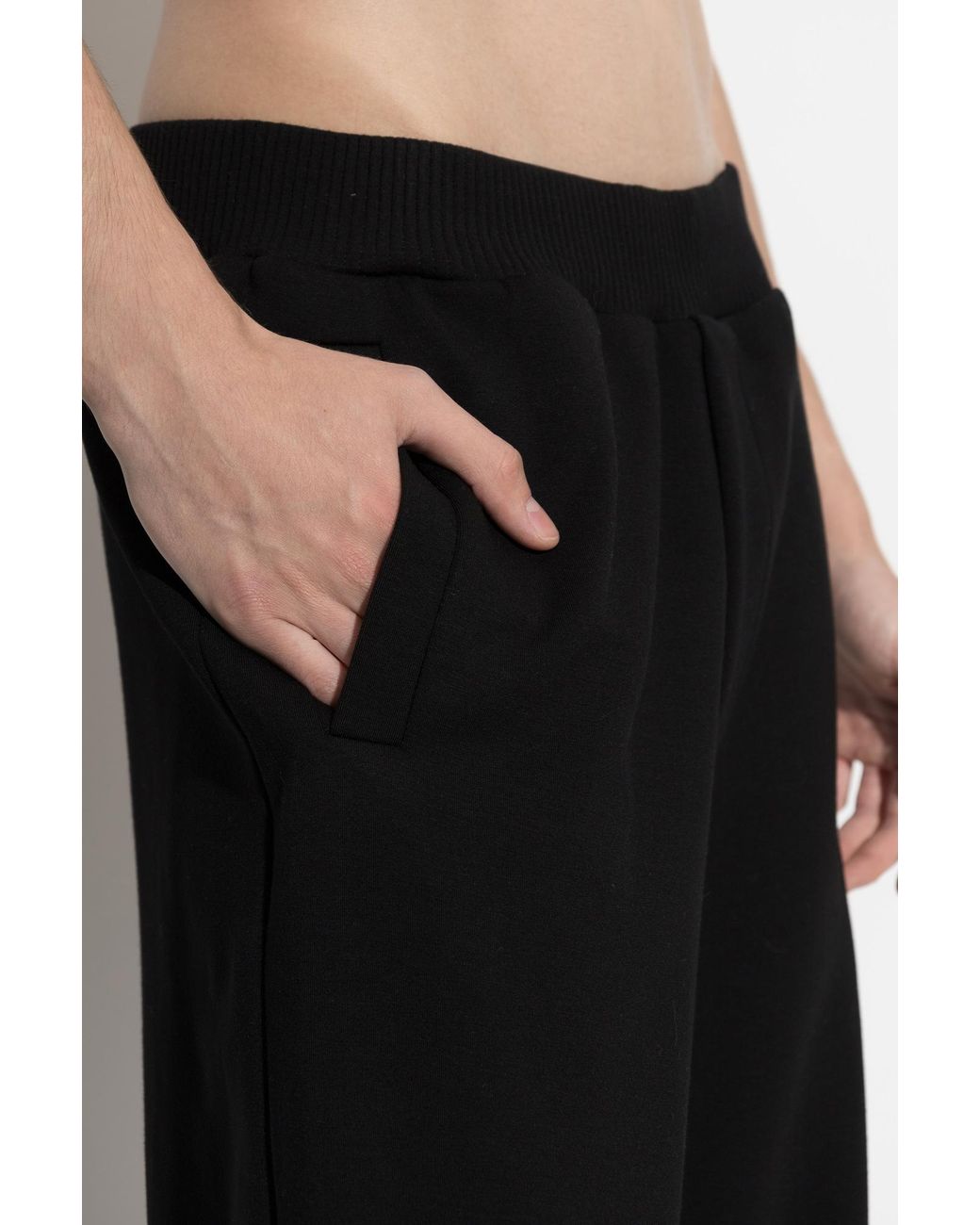 DSquared² Black Logo Relaxed Sweatpants for men