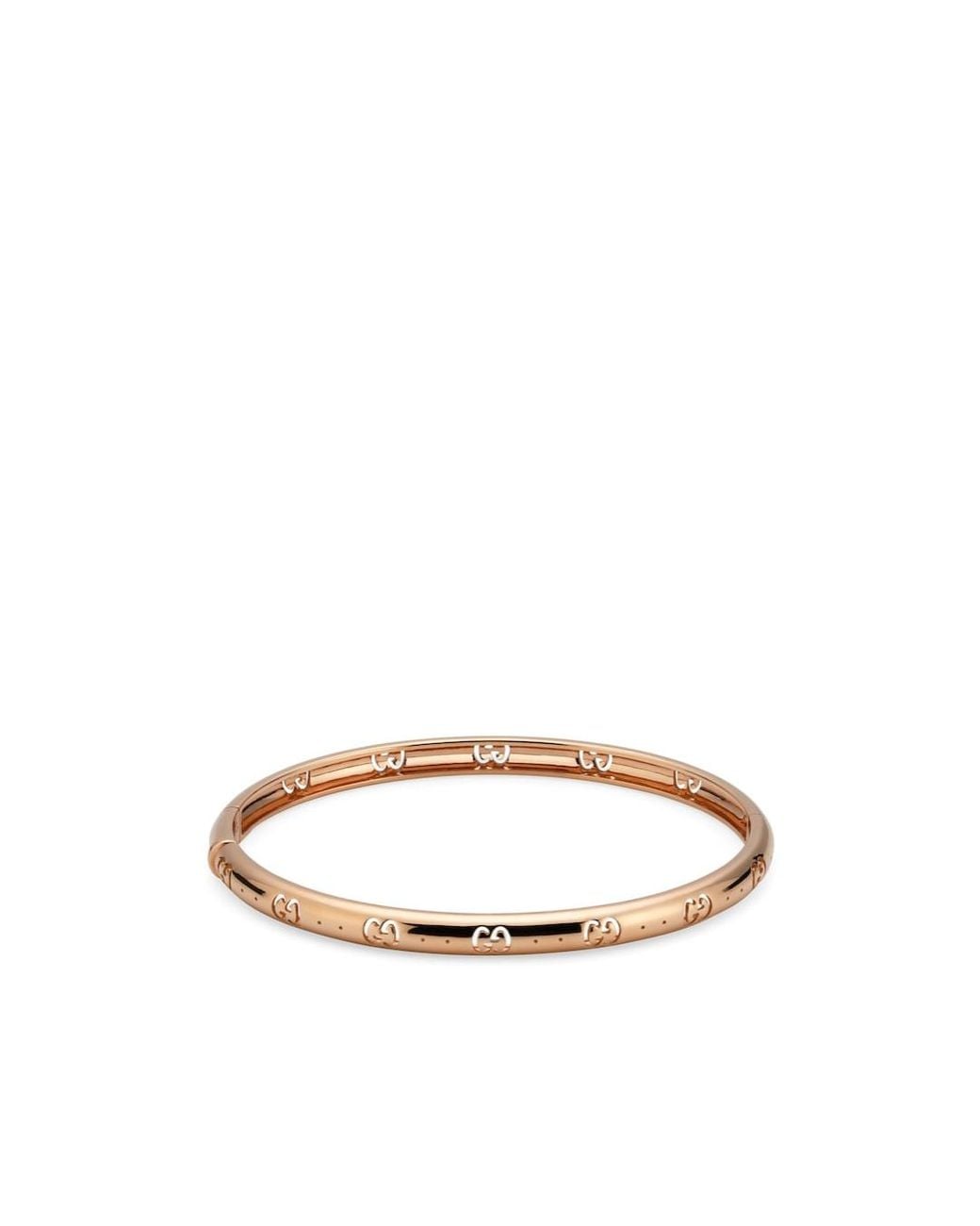 Gucci White Icon 18K Gg Bracelet