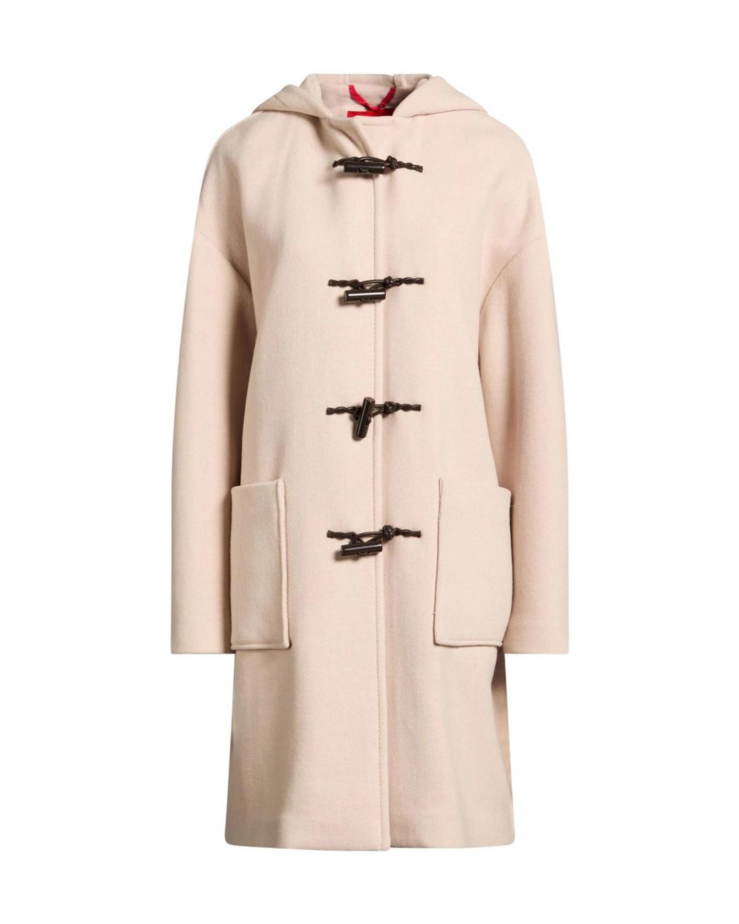 MAX&Co. Natural Solid Color Duffle Coats