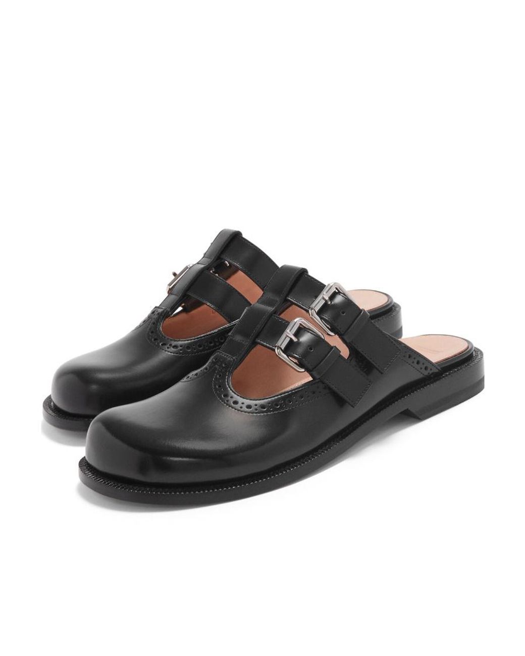 Loewe Black Campo Mary Jane Mules