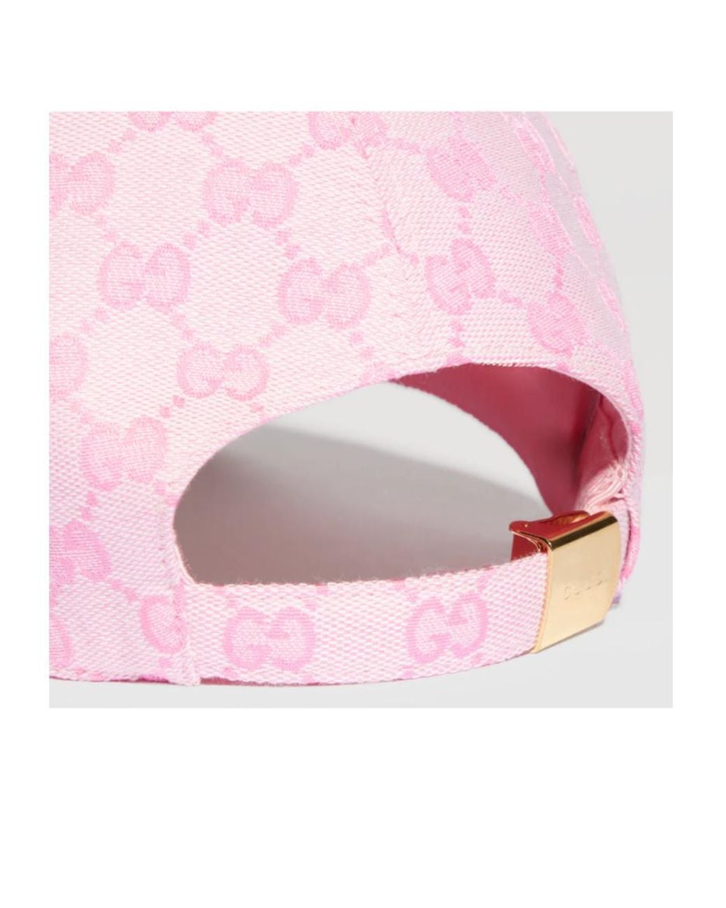 Gucci Pink Gg Cotton Canvas Baseball Hat