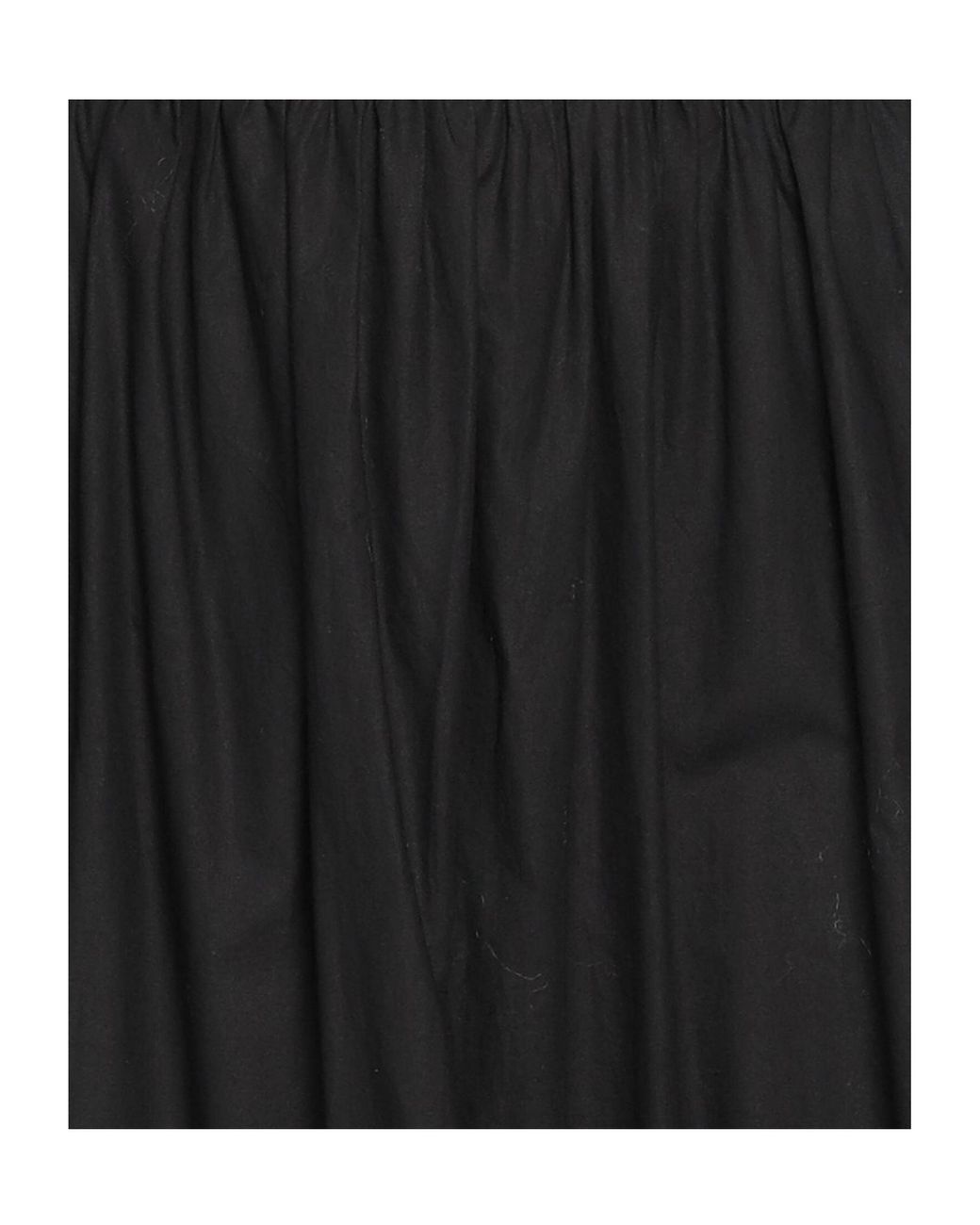 Ganni Black Solid Umbrella Skirt