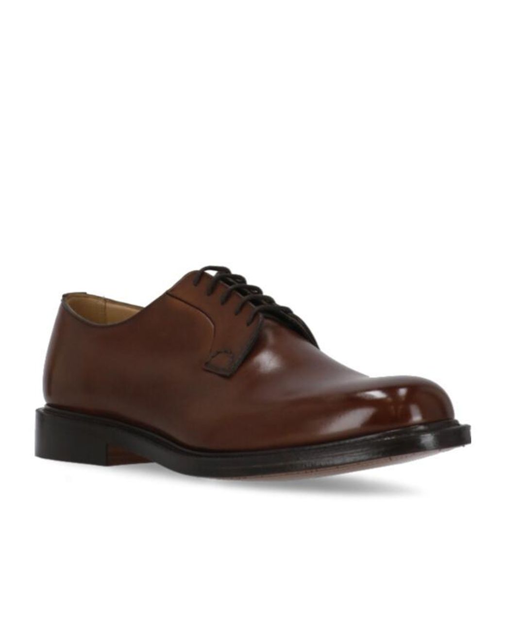 Church's Brown Round-Toe Lace-Up Shoes for men