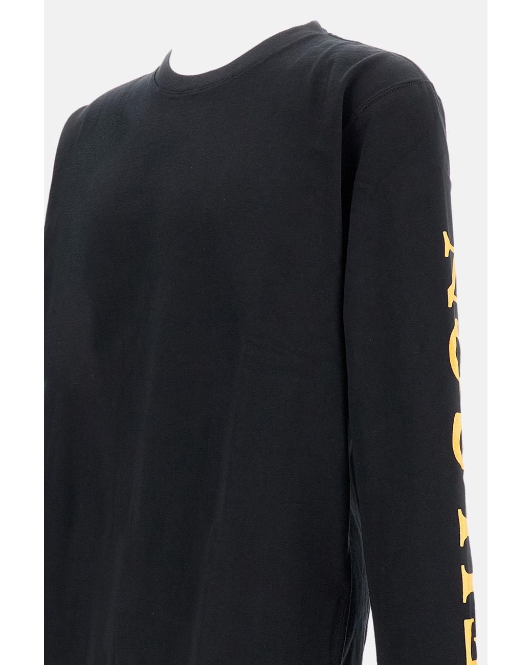 Junya Watanabe Black Long-Sleeved Logo T-Shirt for men