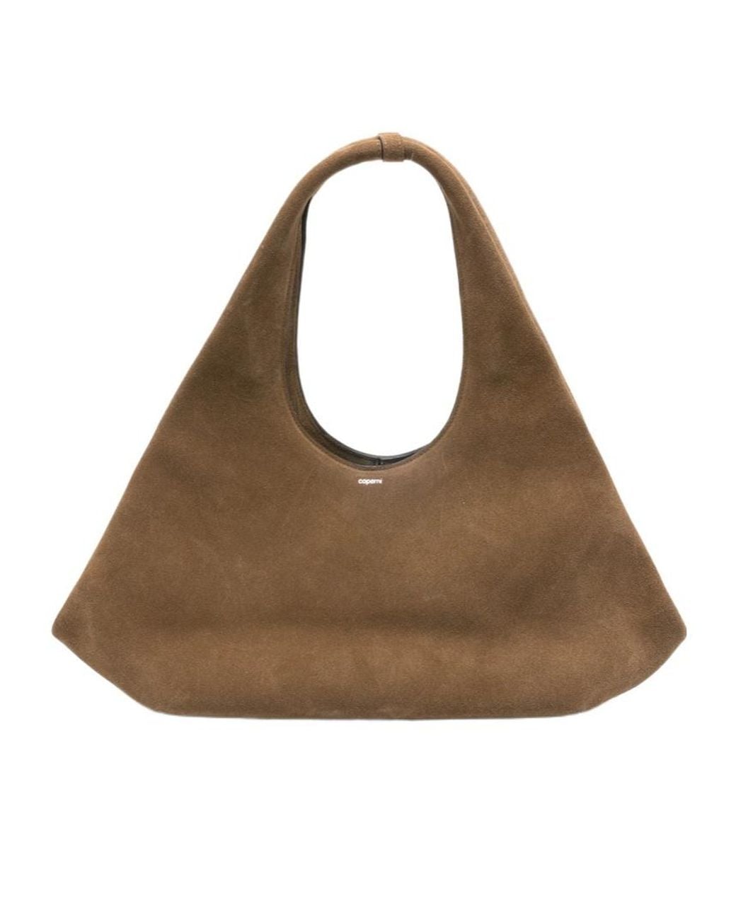 Coperni Brown Logo Detail Tote Bag