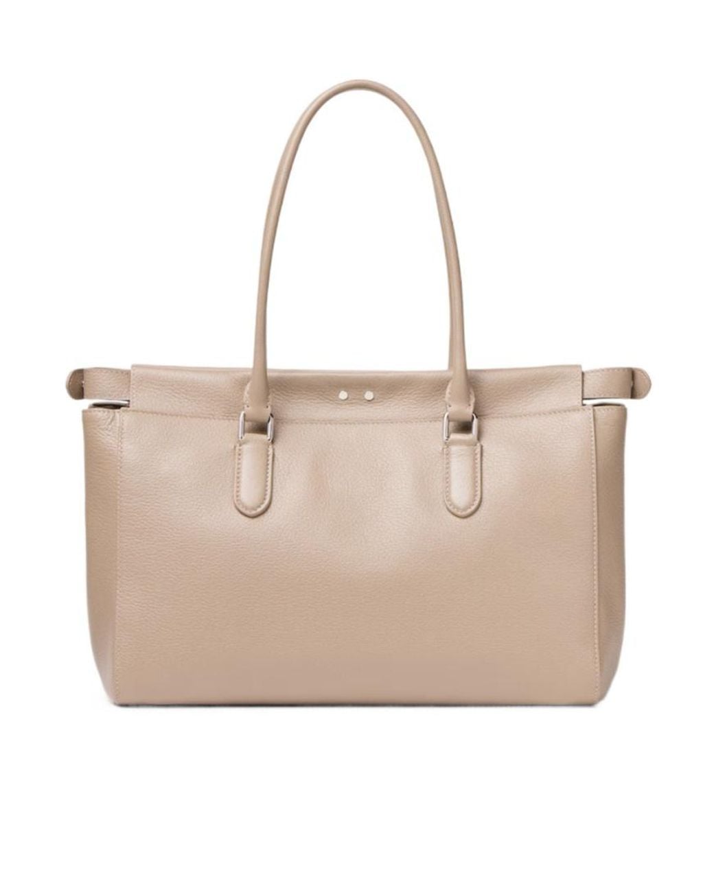 Fendi Natural Turn-Lock Tote Bag