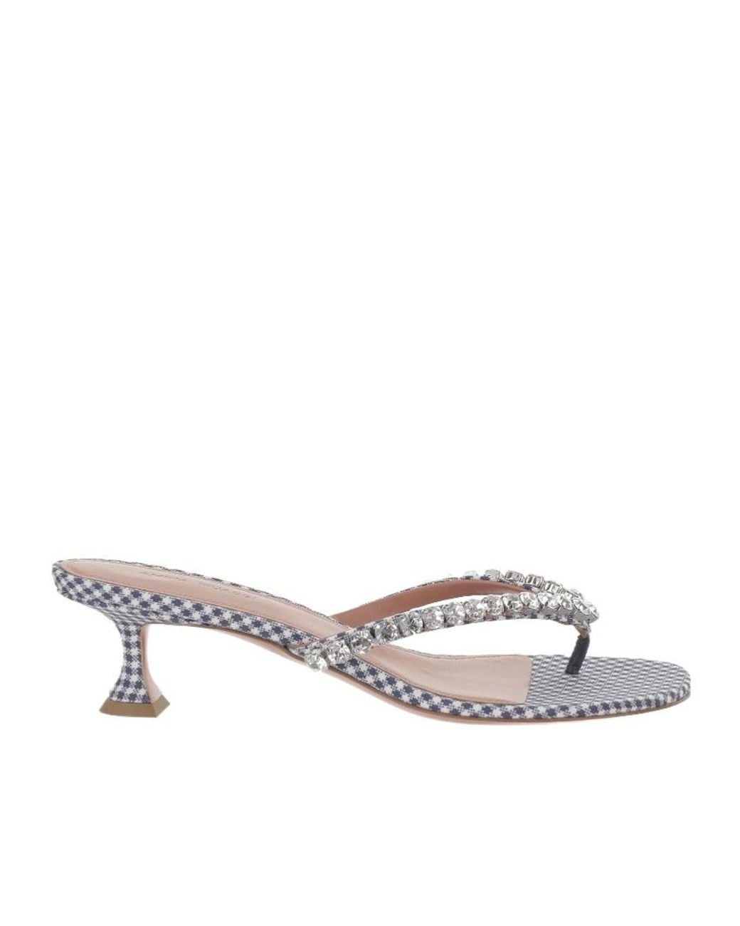 AMINA MUADDI White Gigi Satin Sandals