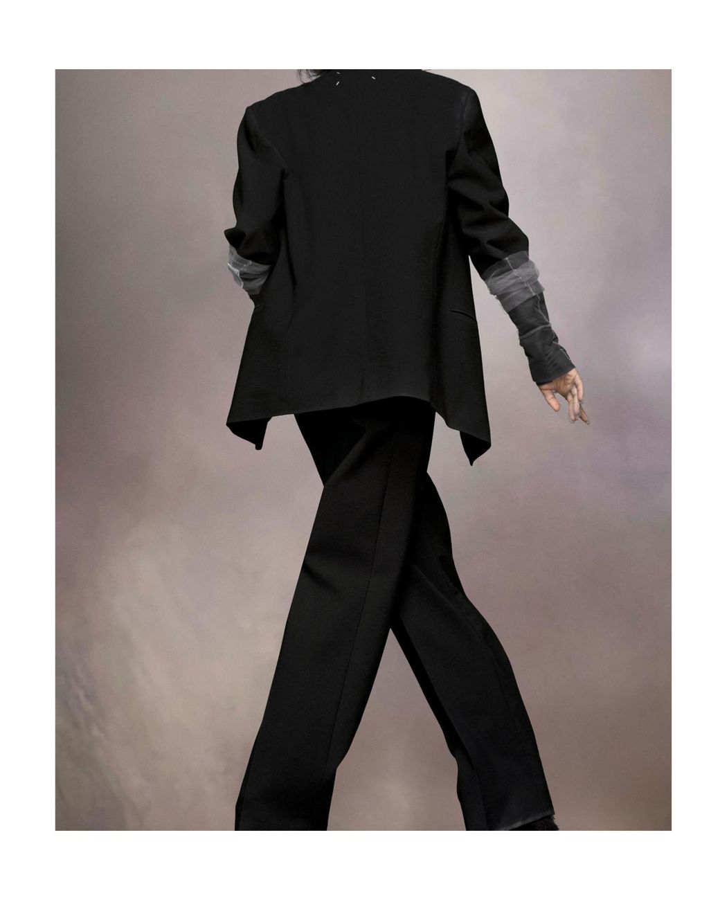 Maison Margiela Black Gabardine Blazer
