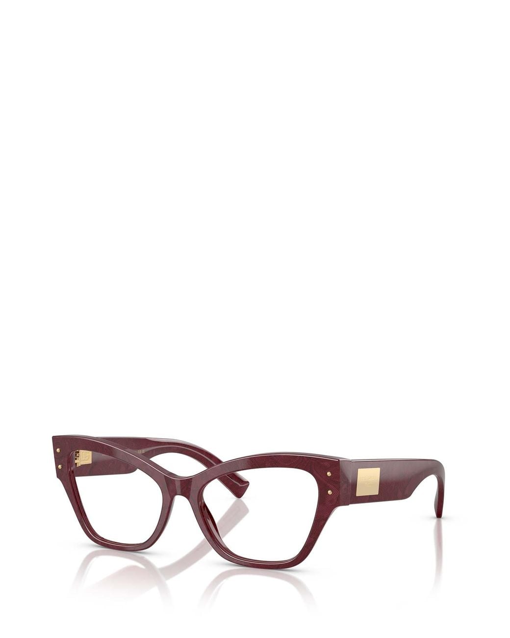 Dolce & Gabbana White Eyewear Cat-Eye Glasses