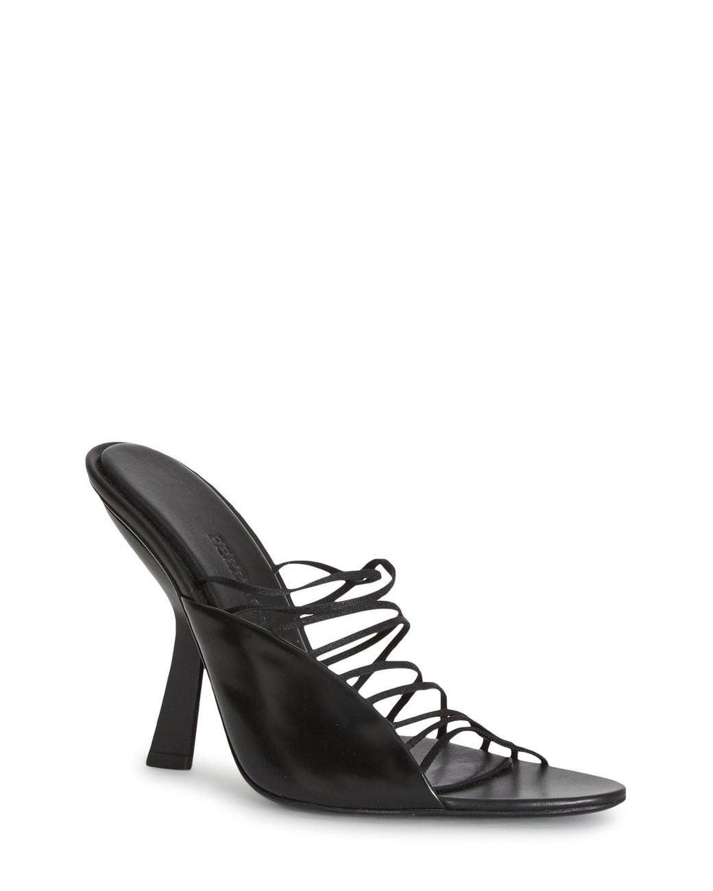 Ferragamo White Cutout High Heel Sandals