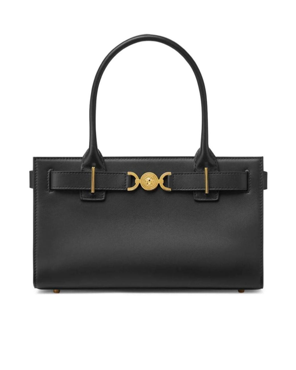 Versace Black Medusa '95 Magnetic Fastened Tote Bag