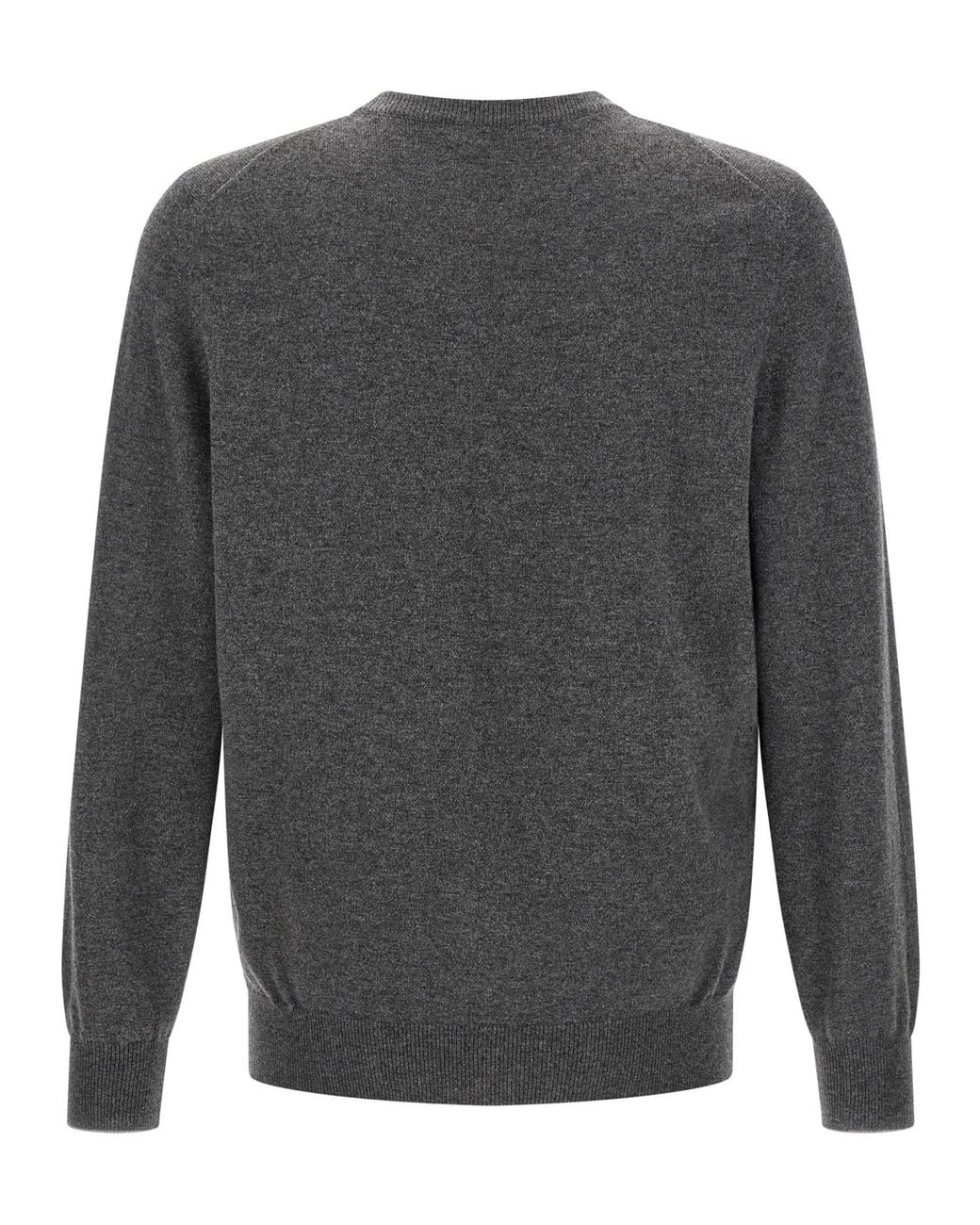 Brunello Cucinelli Gray Crewneck Knitted Jumper for men