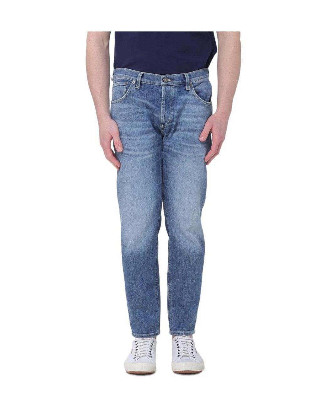 Dondup Blue Bright Carrot Fit Jeans for men